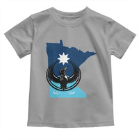 Minnesota Loon Rising Toddler T Shirt Star Emblem MN State Flag Pride