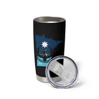 Minnesota Loon Rising Tumbler Cup Star Emblem MN State Flag Pride