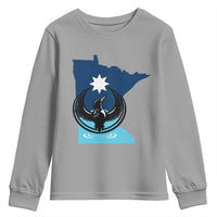 Minnesota Loon Rising Youth Sweatshirt Star Emblem MN State Flag Pride