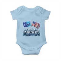 Abolish Ice Minnesota American Flag Baby Onesie MN Rebel Loon Resistance Protest