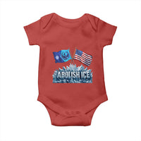 Abolish Ice Minnesota American Flag Baby Onesie MN Rebel Loon Resistance Protest