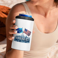Abolish Ice Minnesota American Flag 4 in 1 Can Cooler Tumbler MN Rebel Loon Resistance Protest