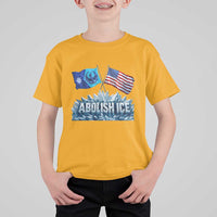Abolish Ice Minnesota American Flag T Shirt For Kid MN Rebel Loon Resistance Protest