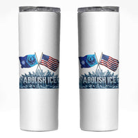 Abolish Ice Minnesota American Flag Skinny Tumbler MN Rebel Loon Resistance Protest