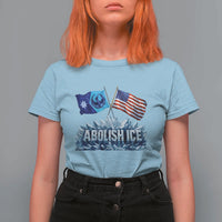 Abolish Ice Minnesota American Flag T Shirt For Women MN Rebel Loon Resistance Protest
