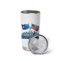 Abolish Ice Minnesota American Flag Tumbler Cup MN Rebel Loon Resistance Protest