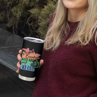 Stupid Canadian Wolf Bird Says Ice Out Tumbler Cup Funny Activist Loon Minnesota Rebel Rainbow