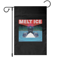 Melt Ice Red Eye Laser Loon Garden Flag Political Resistance Minnesota Protest