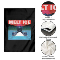 Melt Ice Red Eye Laser Loon Garden Flag Political Resistance Minnesota Protest