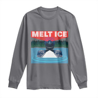 Melt Ice Red Eye Laser Loon Long Sleeve Shirt Political Resistance Minnesota Protest