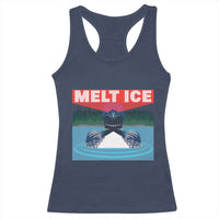 Melt Ice Red Eye Laser Loon Racerback Tank Top Political Resistance Minnesota Protest