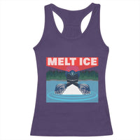 Melt Ice Red Eye Laser Loon Racerback Tank Top Political Resistance Minnesota Protest