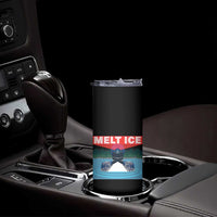 Melt Ice Red Eye Laser Loon Skinny Tumbler Political Resistance Minnesota Protest