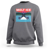Melt Ice Red Eye Laser Loon Sweatshirt Political Resistance Minnesota Protest