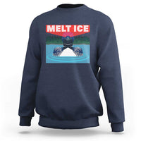 Melt Ice Red Eye Laser Loon Sweatshirt Political Resistance Minnesota Protest