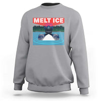 Melt Ice Red Eye Laser Loon Sweatshirt Political Resistance Minnesota Protest