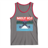Melt Ice Red Eye Laser Loon Tank Top Political Resistance Minnesota Protest