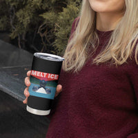 Melt Ice Red Eye Laser Loon Tumbler Cup Political Resistance Minnesota Protest