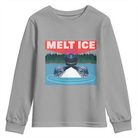 Melt Ice Red Eye Laser Loon Youth Sweatshirt Political Resistance Minnesota Protest