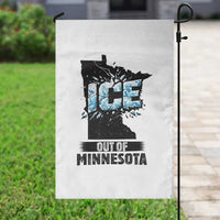 Ice Out of Minnesota Garden Flag MN State Map Abolish Ice Protest
