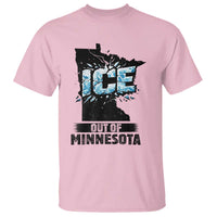 Ice Out of Minnesota T Shirt MN State Map Abolish Ice Protest