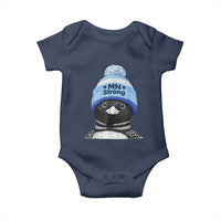 MN Strong Winter Loon with Blue Beanie Baby Onesie Stand with Minnesota Justice Protest