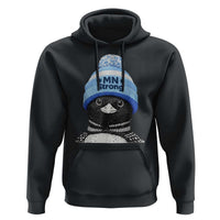 MN Strong Winter Loon with Blue Beanie Hoodie Stand with Minnesota Justice Protest