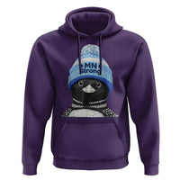 MN Strong Winter Loon with Blue Beanie Hoodie Stand with Minnesota Justice Protest