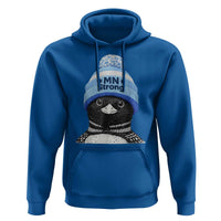 MN Strong Winter Loon with Blue Beanie Hoodie Stand with Minnesota Justice Protest