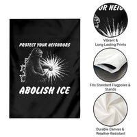 Protect Your Neighbors Abolish Ice Garden Flag Monster Resitance Protest Graphic