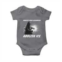 Protect Your Neighbors Abolish Ice Baby Onesie Monster Resitance Protest Graphic