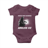 Protect Your Neighbors Abolish Ice Baby Onesie Monster Resitance Protest Graphic