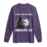Protect Your Neighbors Abolish Ice Long Sleeve Shirt Monster Resitance Protest Graphic