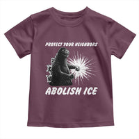 Protect Your Neighbors Abolish Ice Toddler T Shirt Monster Resitance Protest Graphic