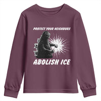 Protect Your Neighbors Abolish Ice Youth Sweatshirt Monster Resitance Protest Graphic
