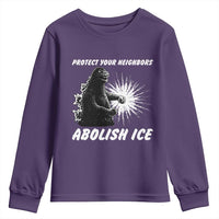 Protect Your Neighbors Abolish Ice Youth Sweatshirt Monster Resitance Protest Graphic