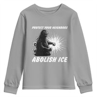 Protect Your Neighbors Abolish Ice Youth Sweatshirt Monster Resitance Protest Graphic