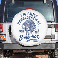 Funny I'm Chief Pokalotatwat from The Tribe Spare Tire Cover Indigenous Native American Headdress