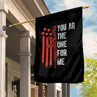 You AR The One for Me Garden Flag Patriotic Valentine Gun Romantic Rifle and Flag