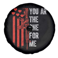 You AR The One for Me Spare Tire Cover Patriotic Valentine Gun Romantic Rifle and Flag