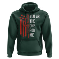 You AR The One for Me Hoodie Patriotic Valentine Gun Romantic Rifle and Flag