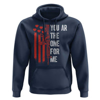 You AR The One for Me Hoodie Patriotic Valentine Gun Romantic Rifle and Flag