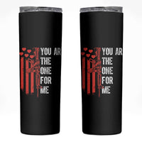 You AR The One for Me Skinny Tumbler Patriotic Valentine Gun Romantic Rifle and Flag