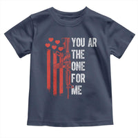 You AR The One for Me Toddler T Shirt Patriotic Valentine Gun Romantic Rifle and Flag