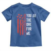 You AR The One for Me Toddler T Shirt Patriotic Valentine Gun Romantic Rifle and Flag