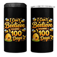 I Can't Believe It's Been 100 Days of School Cute Bee 4 in 1 Can Cooler Tumbler