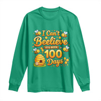 I Can't Believe It's Been 100 Days of School Cute Bee Long Sleeve Shirt