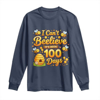 I Can't Believe It's Been 100 Days of School Cute Bee Long Sleeve Shirt