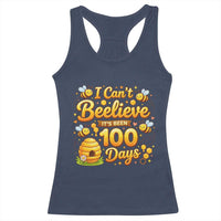 I Can't Believe It's Been 100 Days of School Cute Bee Racerback Tank Top