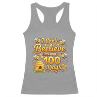 I Can't Believe It's Been 100 Days of School Cute Bee Racerback Tank Top